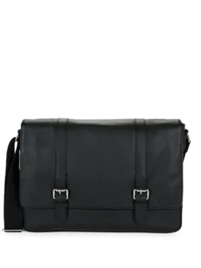 Shop Cole Haan Leather Shoulder Strap Bag In Black