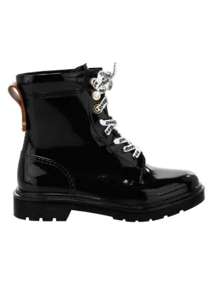 rain boots with laces