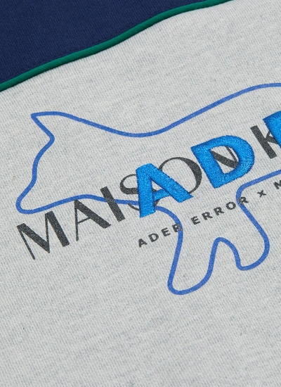 Shop Maison Kitsuné X Ader Error Logo Colourblock Sweatshirt