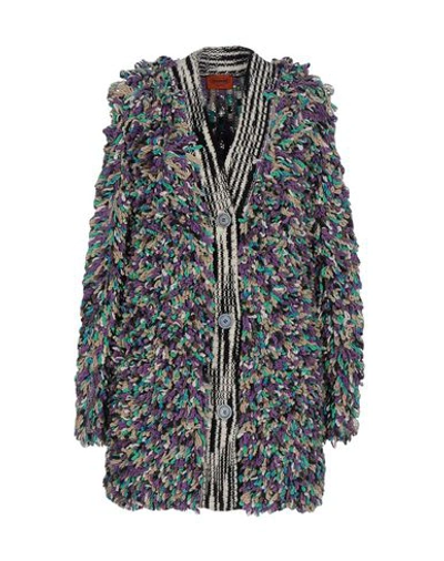 Shop Missoni Cardigan In Purple