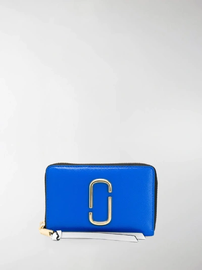 Shop Marc Jacobs Snapshot Wallet In Blue