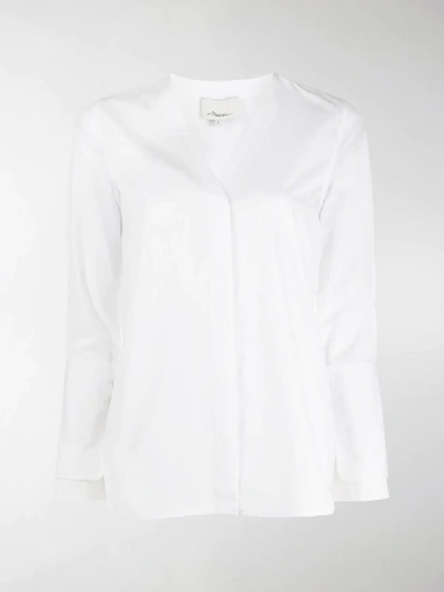 Shop 3.1 Phillip Lim / フィリップ リム Poplin Pearl Cuff Shirt In White