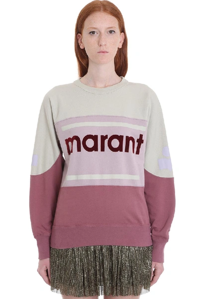 Shop Isabel Marant Étoile Gallian Sweatshirt In Rose-pink Cotton