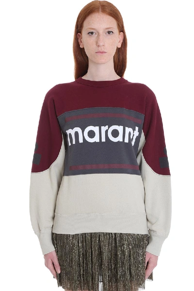 Shop Isabel Marant Étoile Gallian Sweatshirt In Bordeaux Cotton