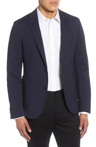 Hugo Boss Nelven Trim Fit Solid Stretch Wool & Cotton Sport Coat In Navy |  ModeSens