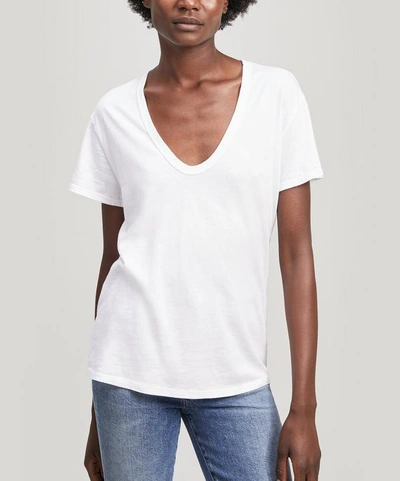 Shop Ag Henson Cotton T-shirt In True White