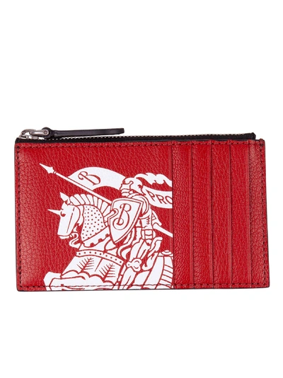 Shop Burberry Cards Holder In Multicolor