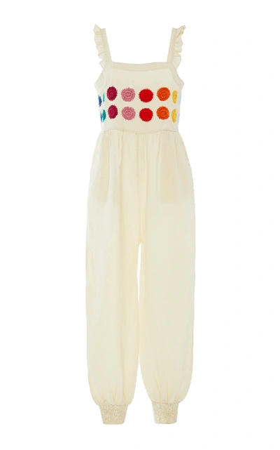 Carolina K Women's Kuna Embroidered Linen Jumpsuit In Multi