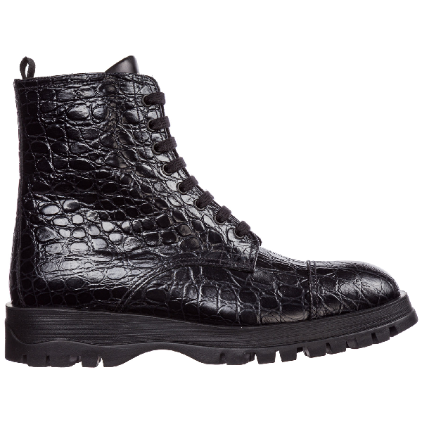 prada crocodile boots