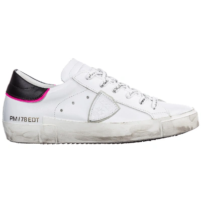 Shop Philippe Model Women's Shoes Leather Trainers Sneakers Paris In White