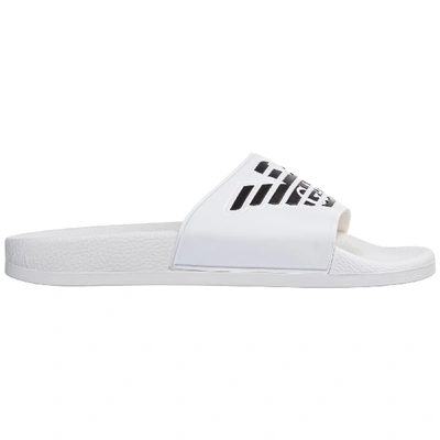 Shop Emporio Armani Men's Slippers Sandals Rubber In White