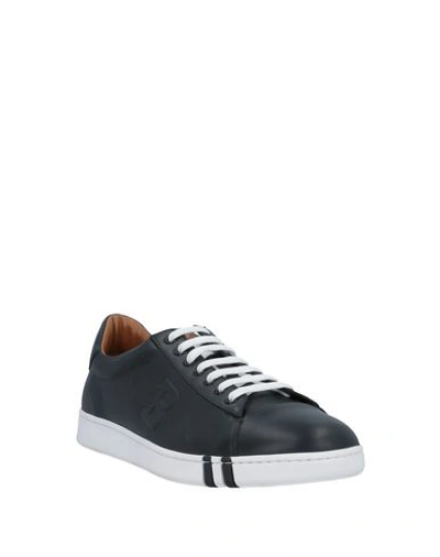 Bally Asher Low-top Leather Sneakers In Black