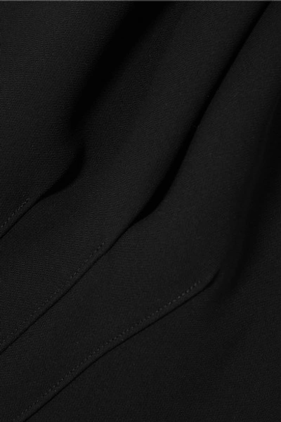 Shop Maticevski Dahlia One-shoulder Ruffled Cady Dress In Black