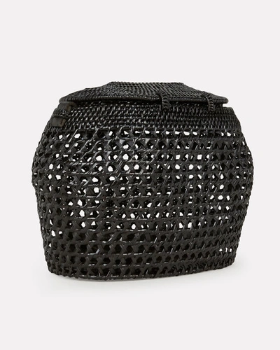 Shop Faithfull The Brand Paloma Crossbody Basket Bag In Black