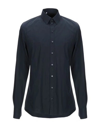 Shop Dolce & Gabbana Shirts In Dark Blue