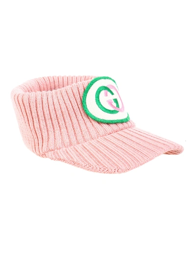 Shop Gucci Wool Visor In Rosa