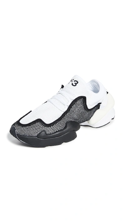 Shop Y-3 Ren Sneakers In Black/white/black