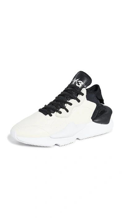 Shop Y-3 Kaiwa Sneakers In Core White/black