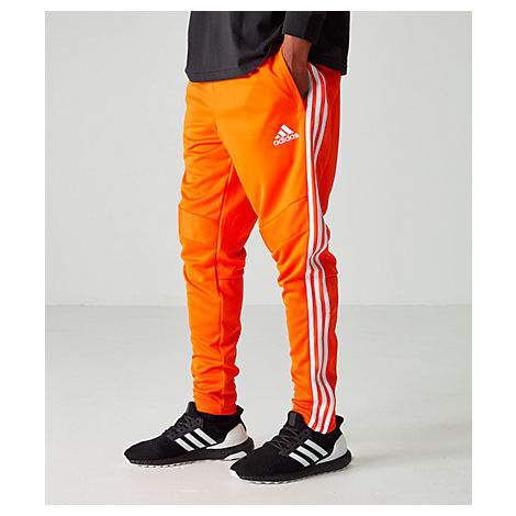 orange adidas pants