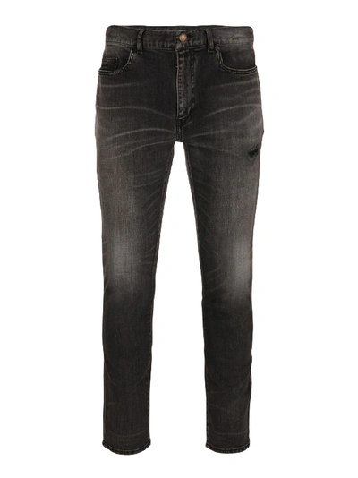 Shop Saint Laurent Jeans In Grey