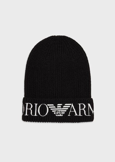 Shop Emporio Armani Beanies - Item 46659619 In Black