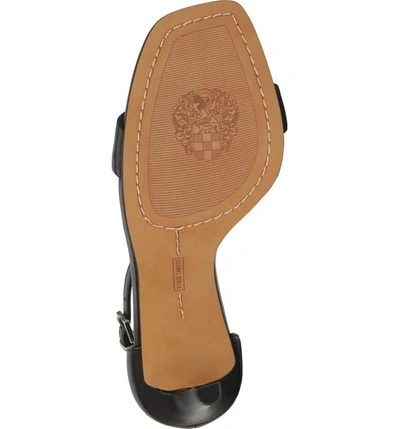 Shop Vince Camuto Lauralie Ankle Strap Sandal In Black Leather