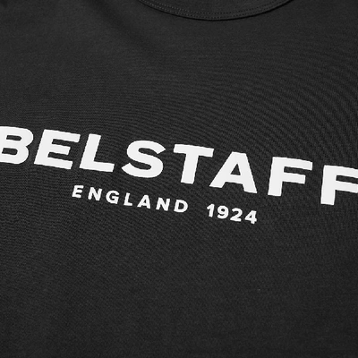 Shop Belstaff Printed Logo Tee In Black