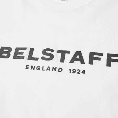 Shop Belstaff Printed Logo Tee In White