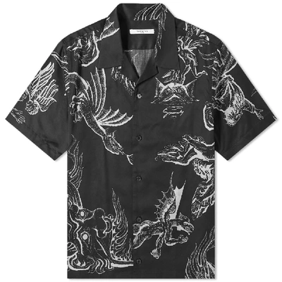 Shop Givenchy Dragon Hawaiian Shirt In Black