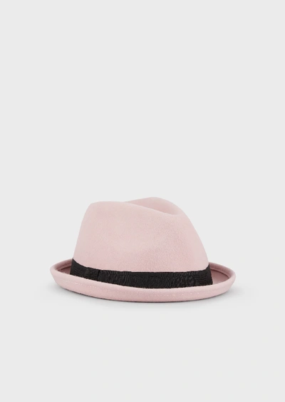 Shop Emporio Armani Fedora Hats - Item 46659612 In Pink
