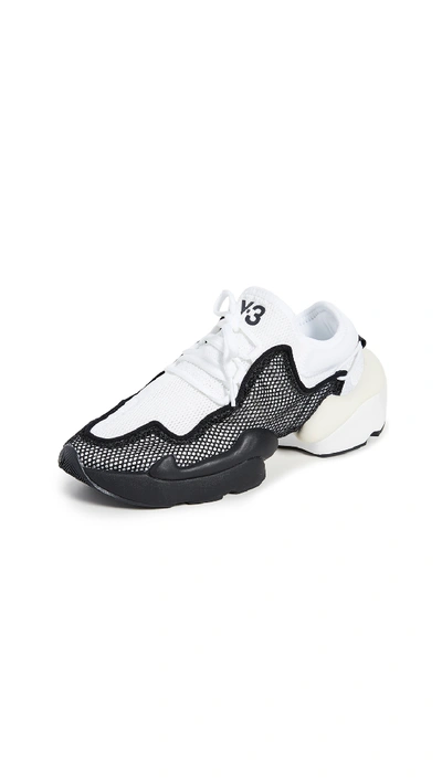 Shop Y-3 Ren Sneakers In Black/white/black