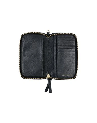 Shop Tory Burch Checkbook Holder In Black