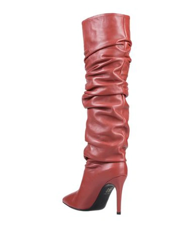 Shop Erika Cavallini Knee Boots In Red