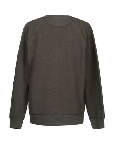 Shop Dondup Man Sweatshirt Military Green Size L Cotton