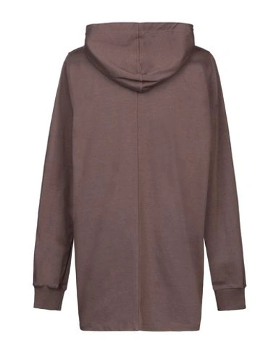 Shop Rick Owens Hooded Sweatshirt In Light Brown
