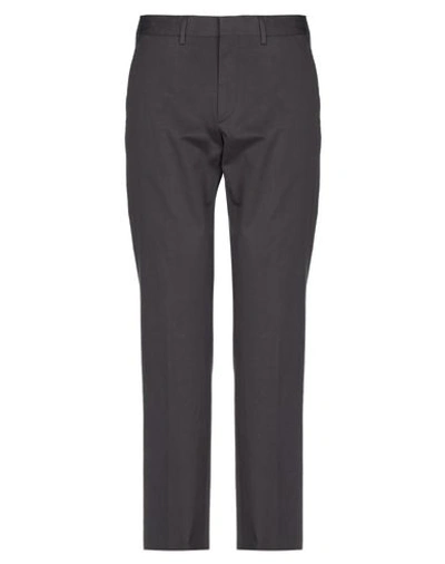 Shop Ermenegildo Zegna Zegna Man Pants Lead Size 32 Cotton, Elastane In Grey