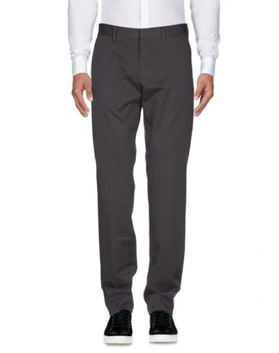 Shop Ermenegildo Zegna Zegna Man Pants Lead Size 32 Cotton, Elastane In Grey