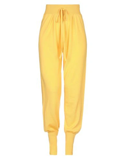 Shop Laneus Casual Pants In Yellow