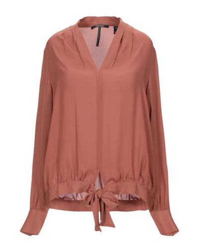 Shop Maison Scotch Blouses In Brown