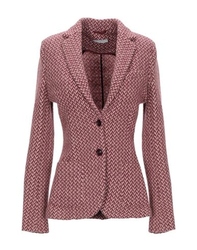 Shop Circolo 1901 Blazer In Maroon