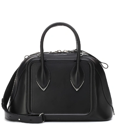 Shop Alexander Mcqueen Pinter Leather Tote In Black