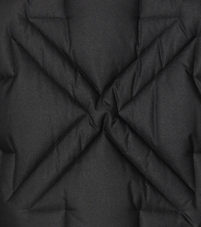 Shop Off-white Down Puffer Coat In Black