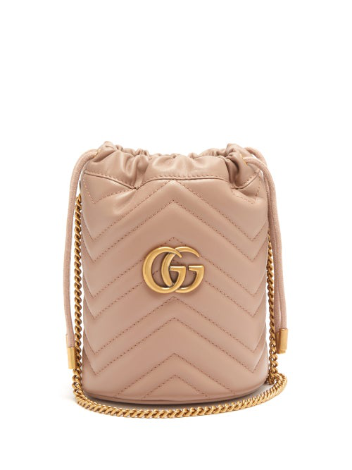 mini gg marmont 2.0 quilted leather bucket bag