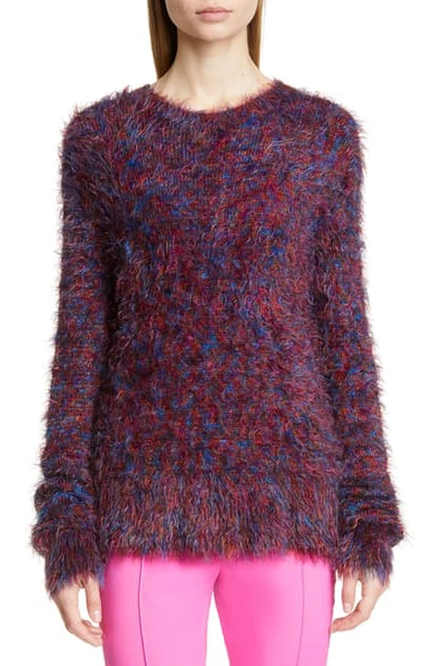 Shop Sies Marjan Shaggy Multicolor Sweater In Purple Multi