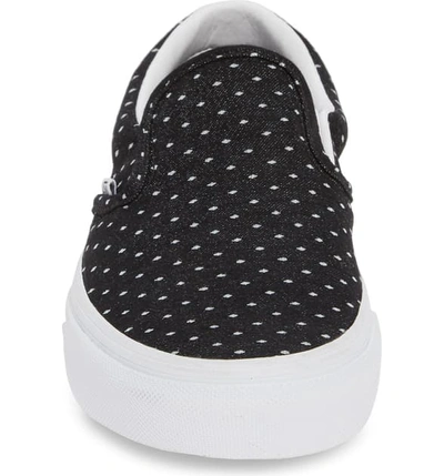 Shop Vans Classic Slip-on Sneaker In Black/ True White/ White