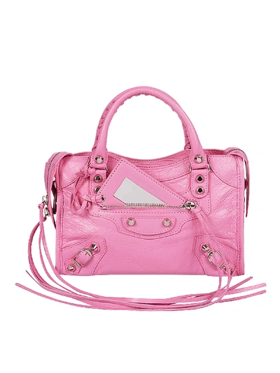 Balenciaga Classic Mini City Aj Shoulder Bag In Baby Pink | ModeSens