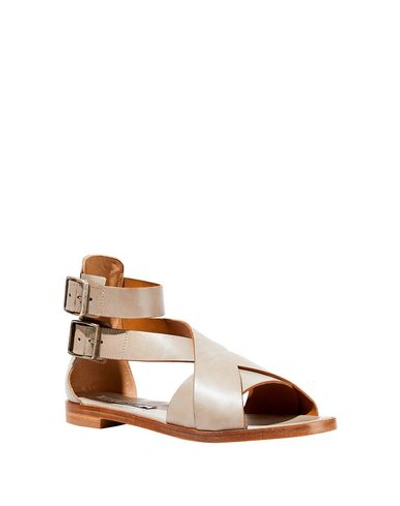 Shop Alberto Fermani Sandals In Light Grey