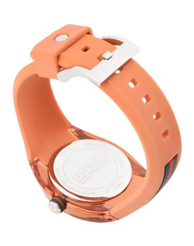 Shop Gucci Wrist Watch In Orange