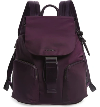 Shop Tumi Rivas Nylon Backpack In Mulberry