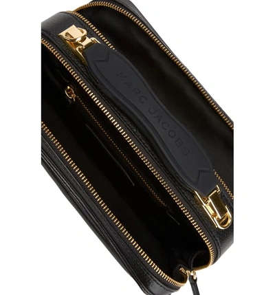 Shop Marc Jacobs The Box 23 Leather Handbag In Black